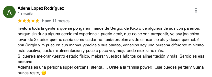 reseña google opiniones